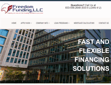 Tablet Screenshot of freedomfundingllc.com